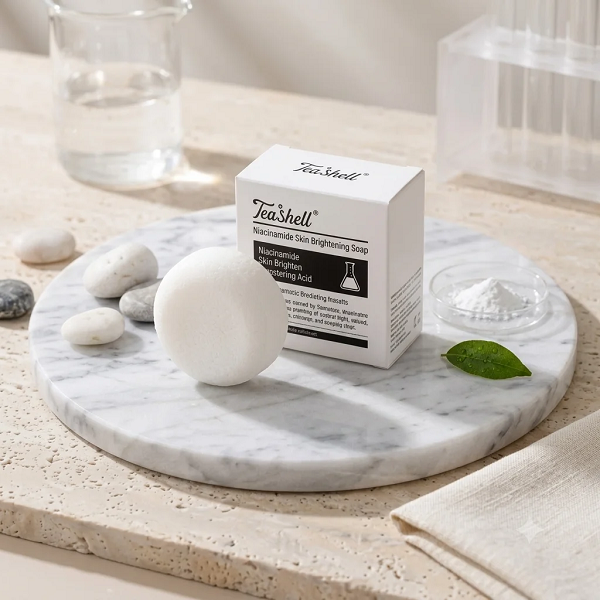 Tea Shell Soap in Pakistan – Niacinamide Skin Brightening & Cleansing Soap - Image 3