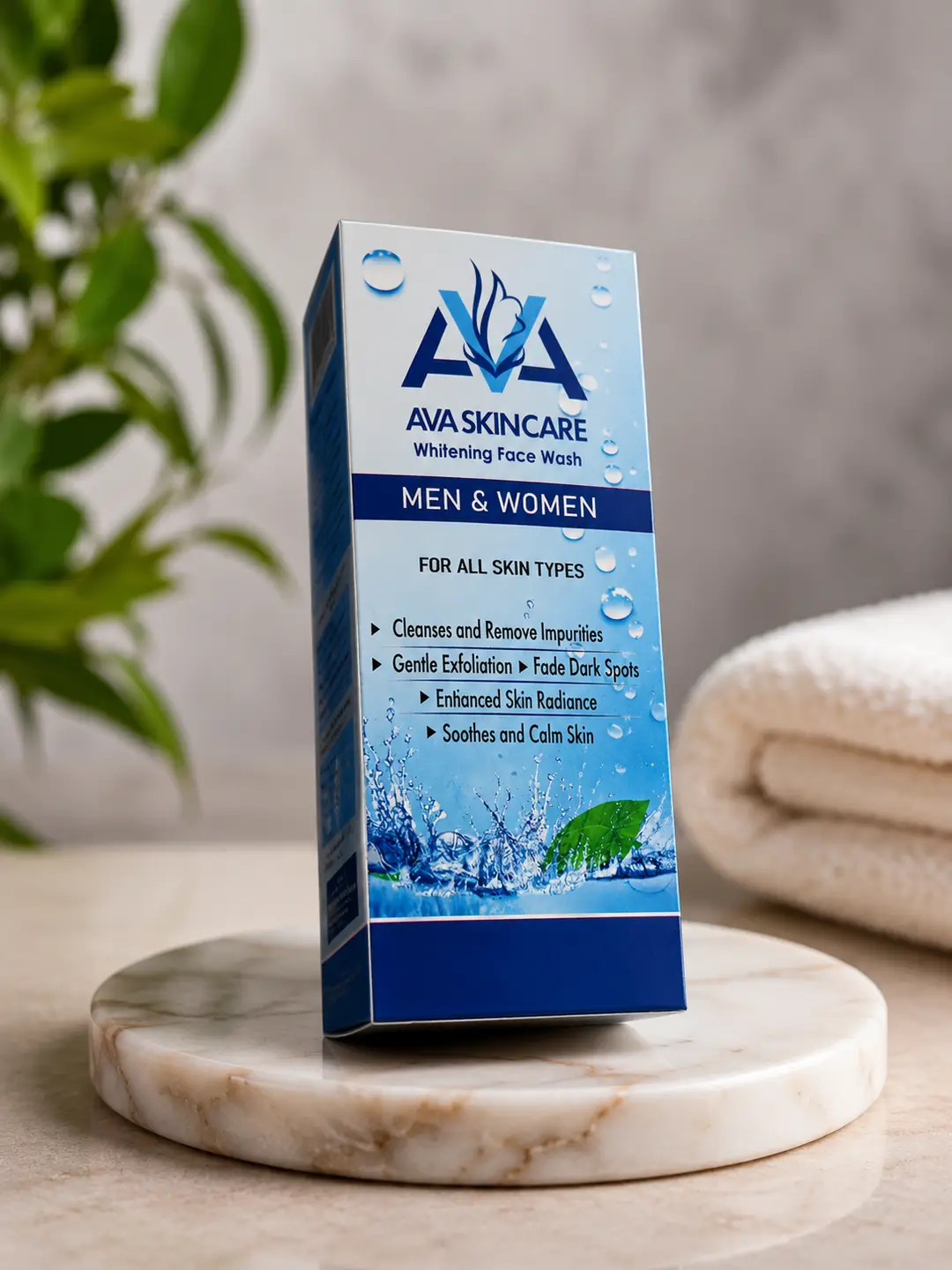 AVA Skincare Whitening Face Wash – Brightening & Deep Cleansing Facial Cleanser - Image 2