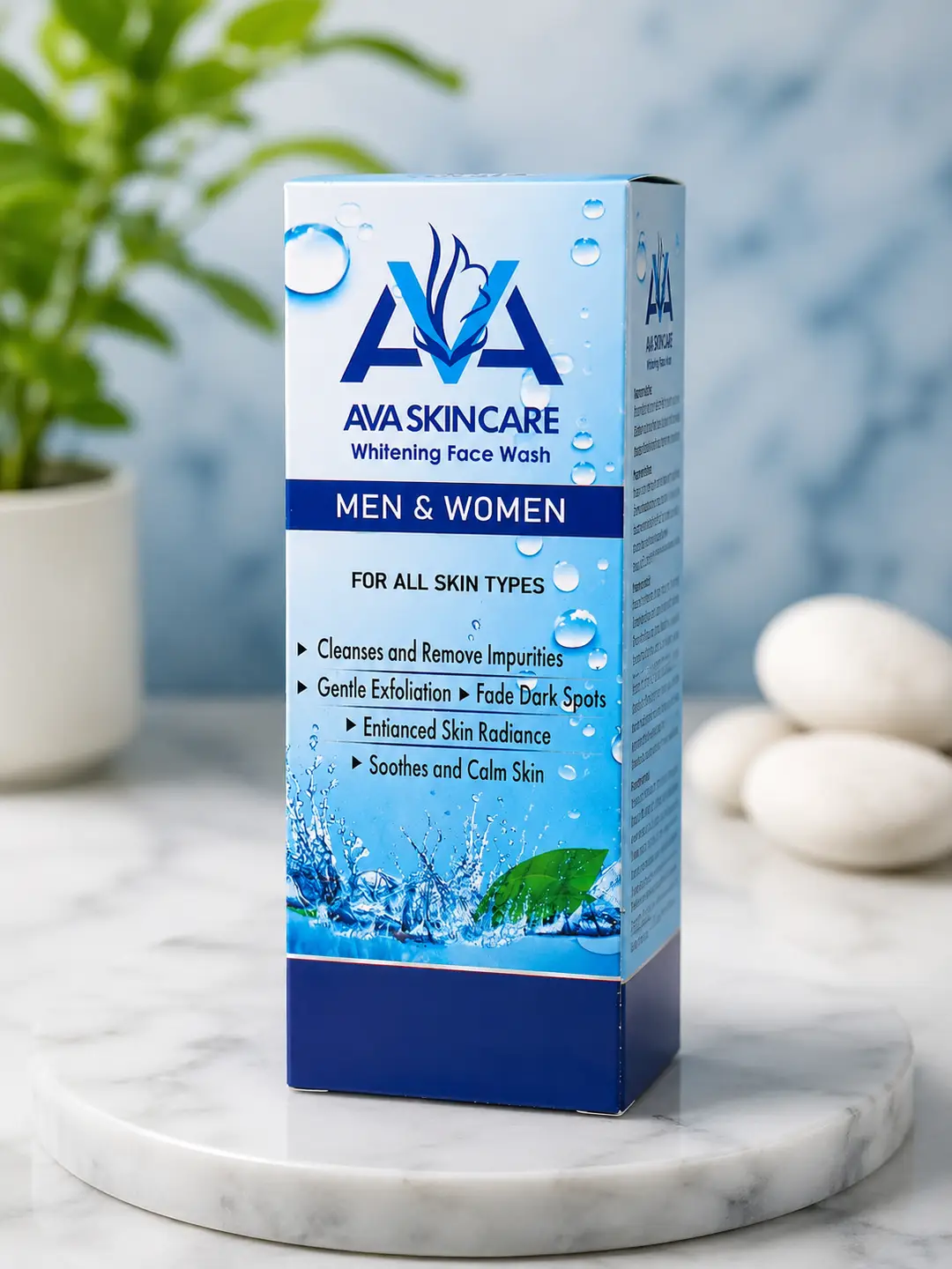 AVA Skincare Whitening Face Wash – Brightening & Deep Cleansing Facial Cleanser - Image 3