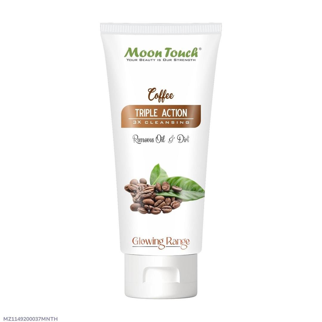 Moon Touch Coffee Facial Cleanser 200ml Triple Action - Image 3