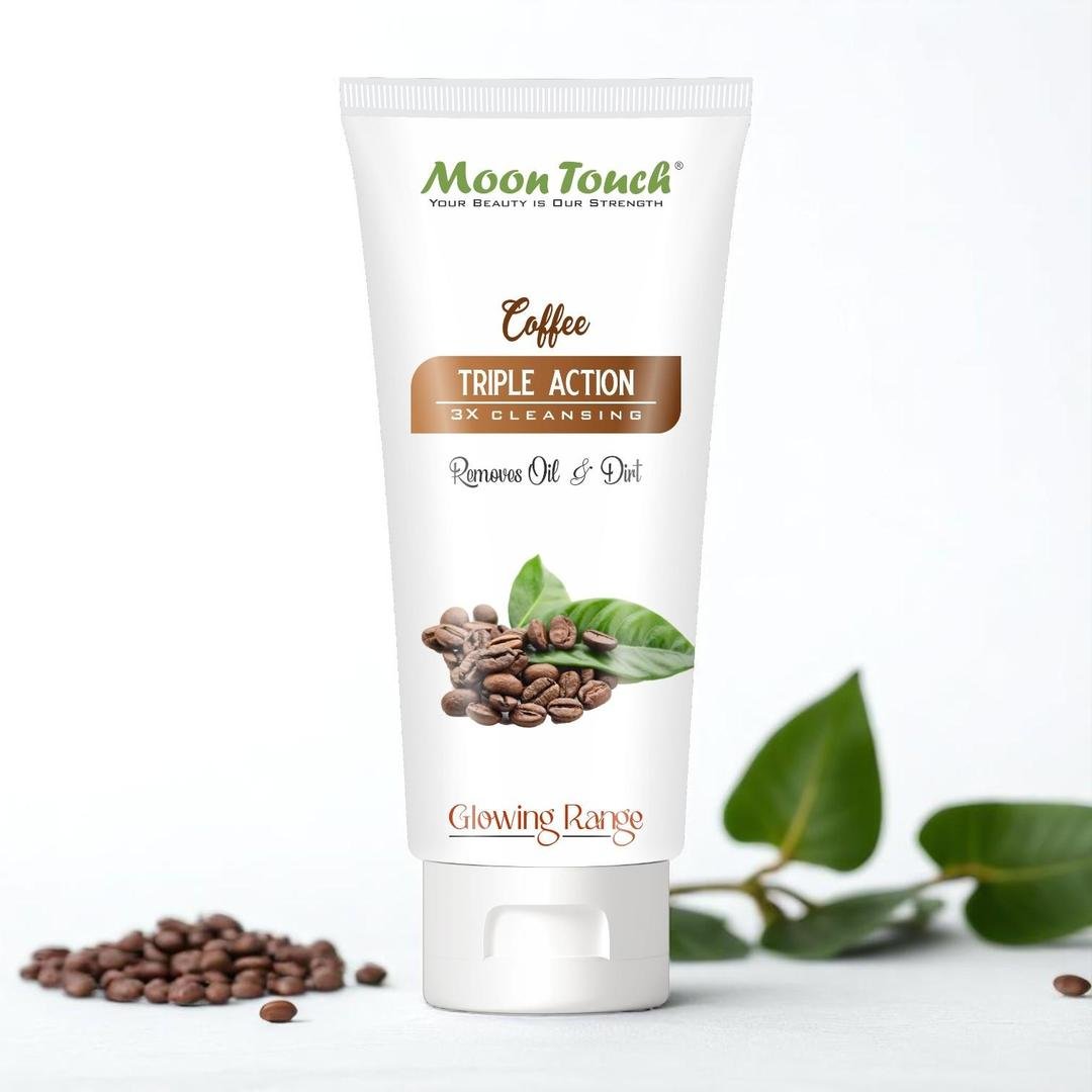 Moon Touch Coffee Facial Cleanser 200ml Triple Action - Image 2