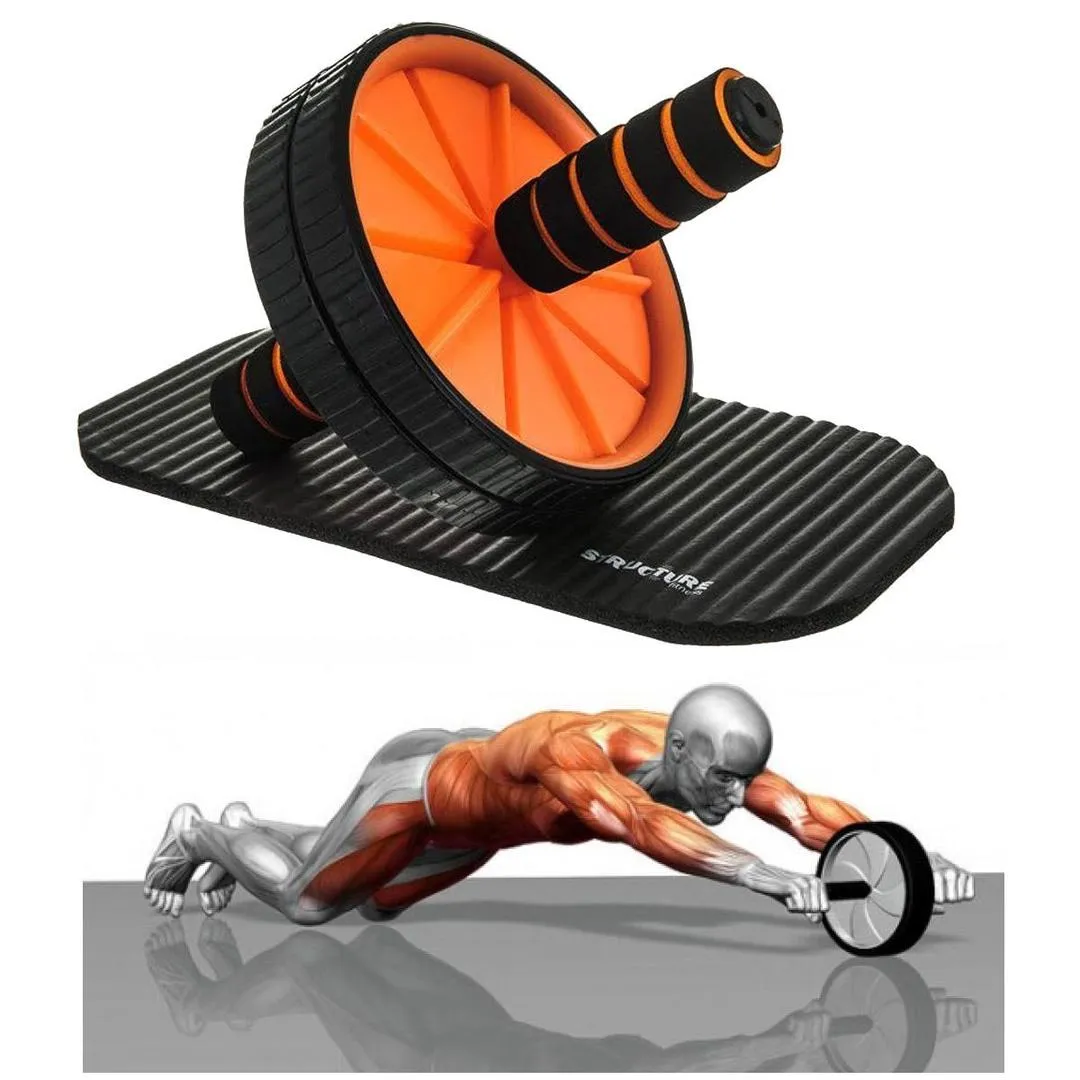 Two Wheel AB Roller for Core Workout - Image 3