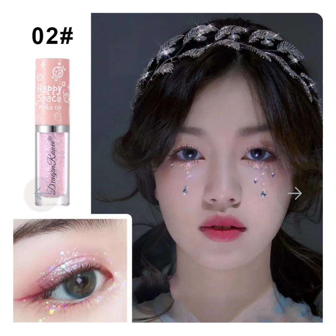 Dragon Ranee Liquid Glitter Eyeshadow Pack of 2 – High Pigment Shimmer Eye Makeup - Image 7
