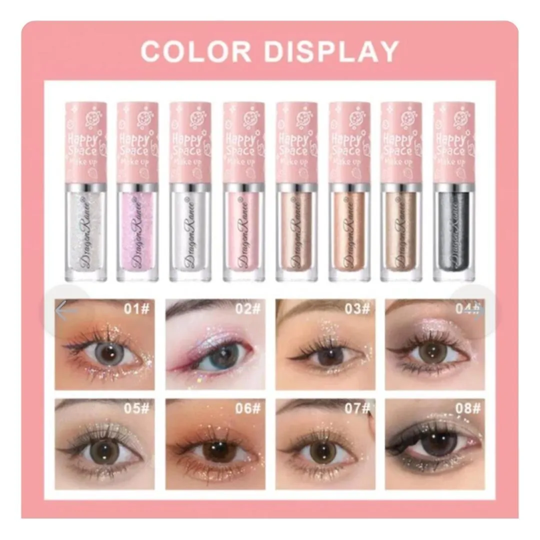 Dragon Ranee Liquid Glitter Eyeshadow Pack of 2 – High Pigment Shimmer Eye Makeup - Image 3