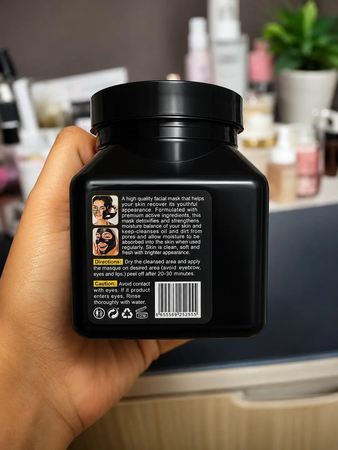 Kashee Charcoal Black Mask 300ml – Deep Cleansing Face Mask for Clearer Looking Skin - Image 2