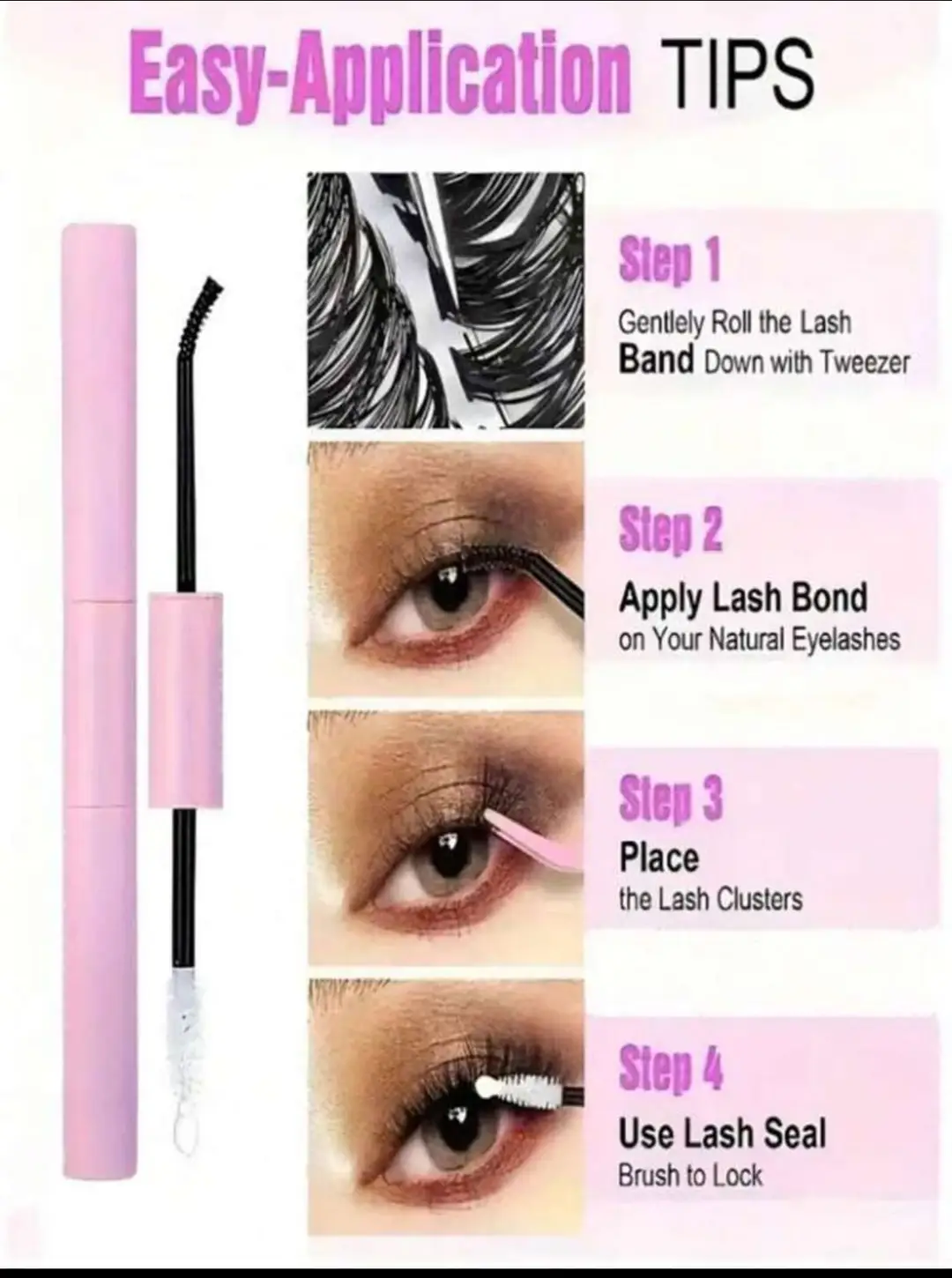 Jiefeibeauty Eyelash Bond & Seal Tweezers 200 Pcs – Professional False Eyelash Application & Precision Lash Tool - Image 4