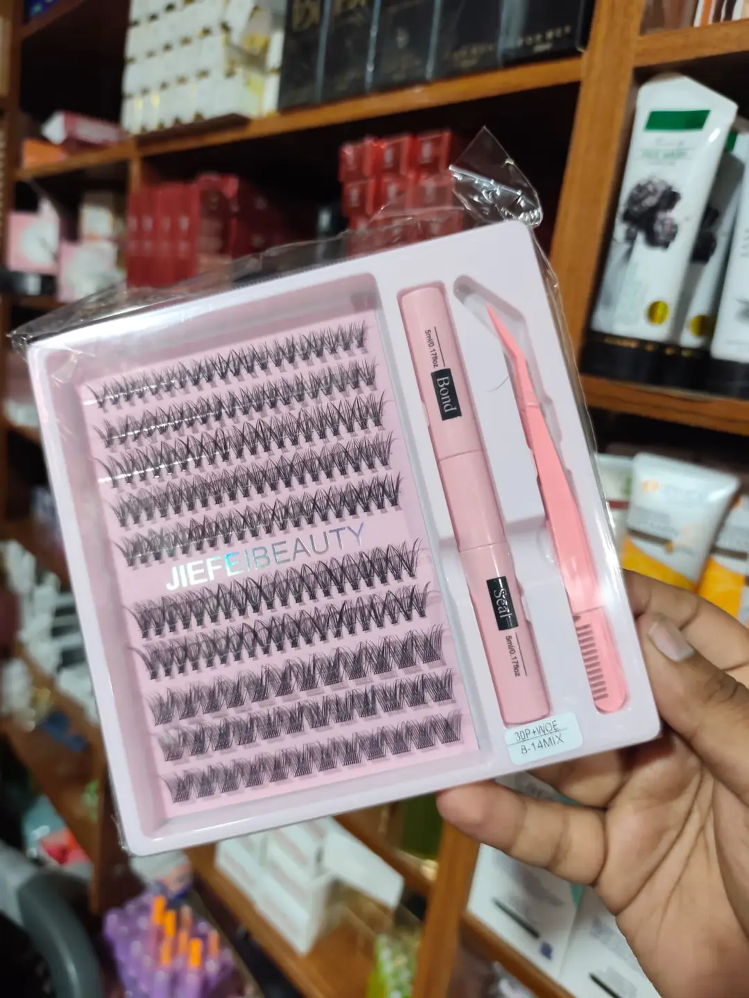 Jiefeibeauty Eyelash Bond & Seal Tweezers 200 Pcs – Professional False Eyelash Application & Precision Lash Tool - Image 2