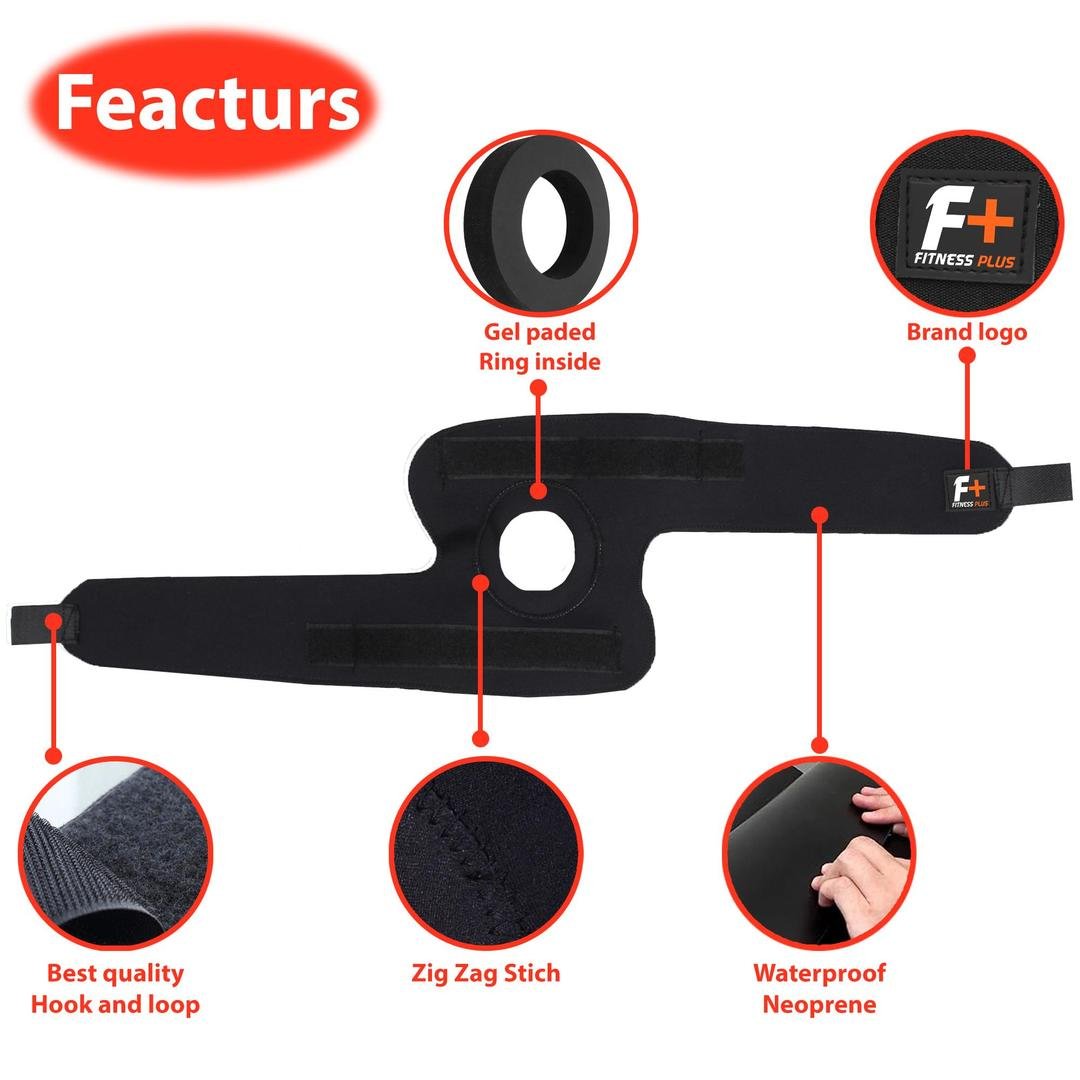 Black Latex Elbow Support Brace - Image 3