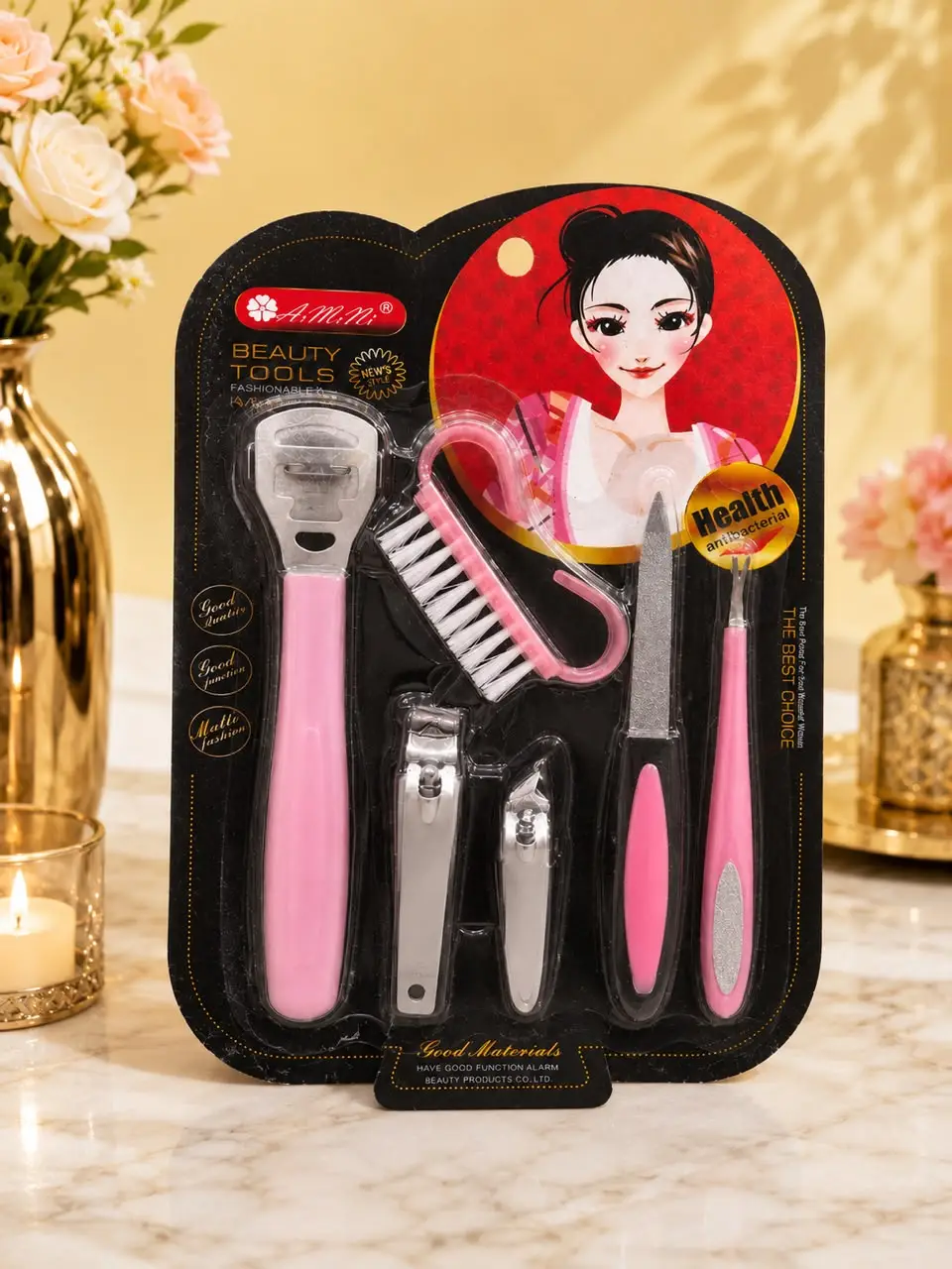Non-Irritating Ingredients Mani Pedi Kit 100g Pack of 1 โ Stainless Steel Manicure & Pedicure Care Set - Image 2