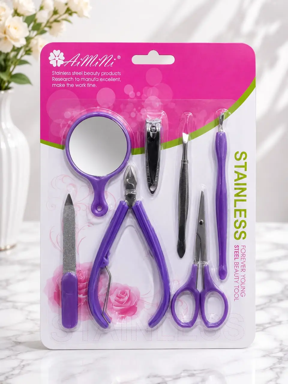 Non-Irritating Ingredients Mani Pedi Kit โ Complete Manicure & Pedicure Nail Care Set - Image 3