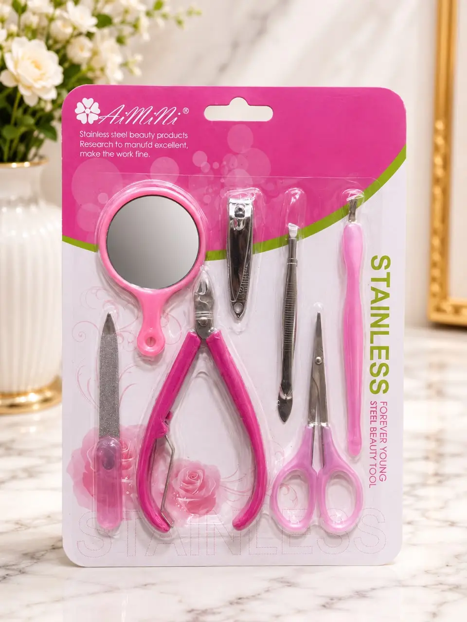 Non-Irritating Ingredients Mani Pedi Kit โ Complete Manicure & Pedicure Nail Care Set - Image 2