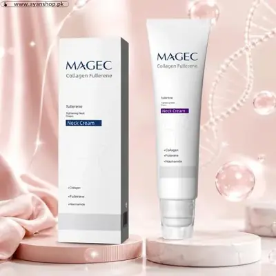 Magec Collagen Fullerene Neck Cream for Wrinkles, Firming & Skin Care - Image 3