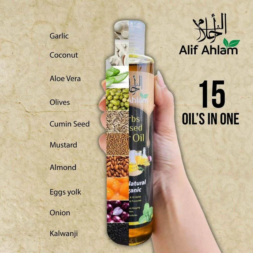Herbs Infused Hair Oil 100% Natural & Organic – Nourishing Hair Care Oil for All Hair Types - Image 4