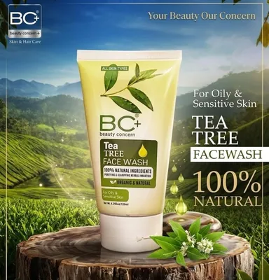 Tea Tree Face Wash & Cream Pack of 2 โ Daily Cleansing & Skin Care Set