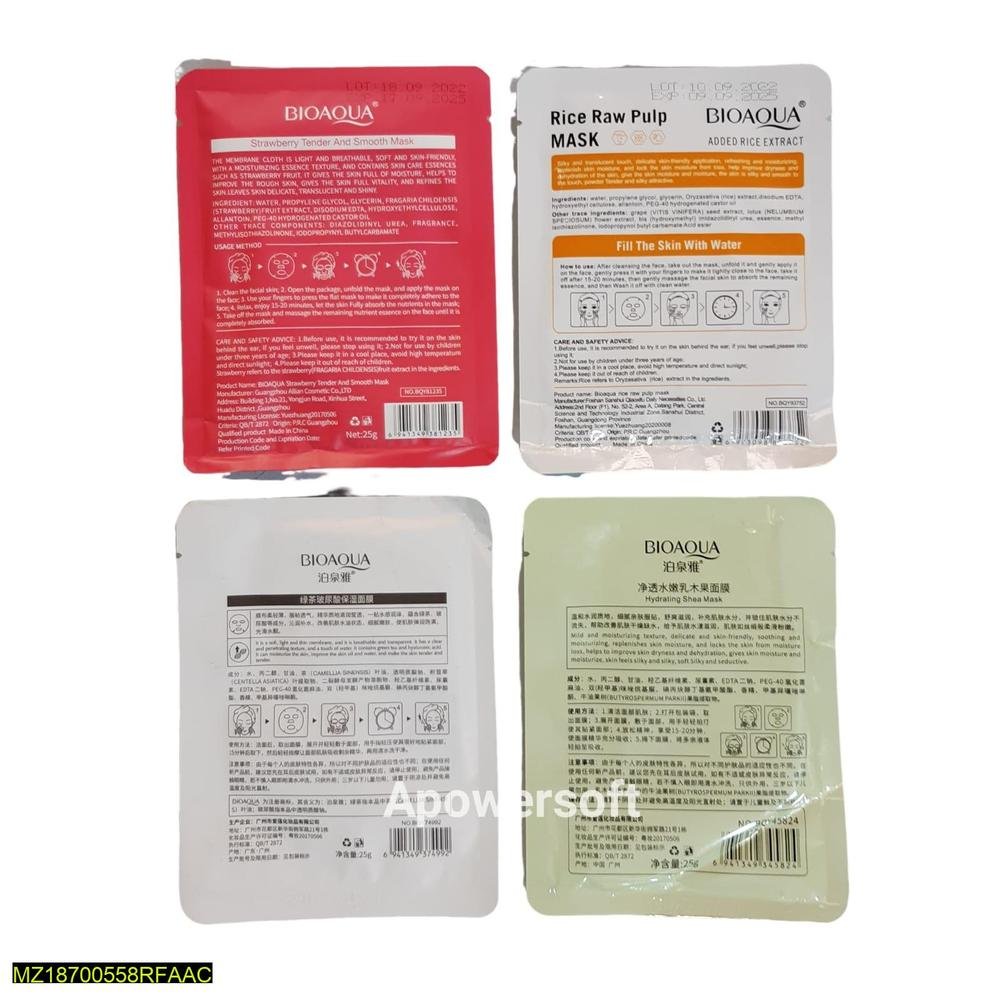Premium Hydrating Face Mask Pack of 4 - Image 2
