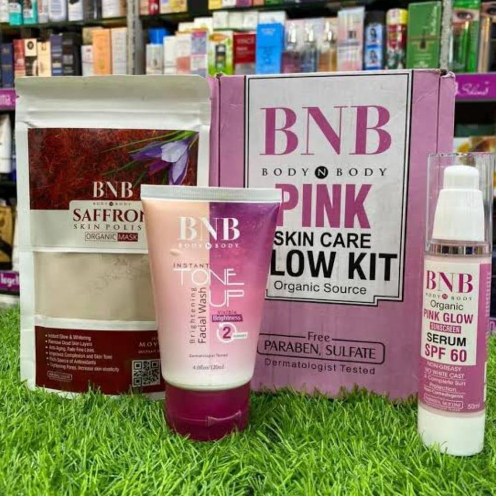 Pink Glow Facial Kit for All Skin Types – Facial Care - Image 2