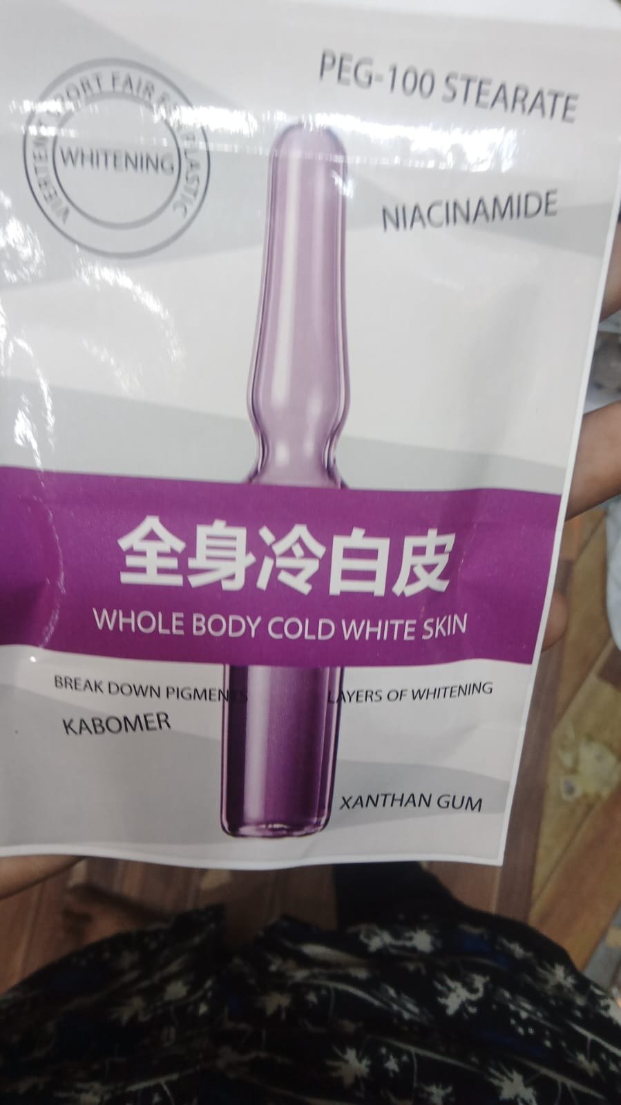 Whole Body Cold White Skin Whitening Ampoule Serum – Advanced Niacinamide Formula - 120gm - Image 6