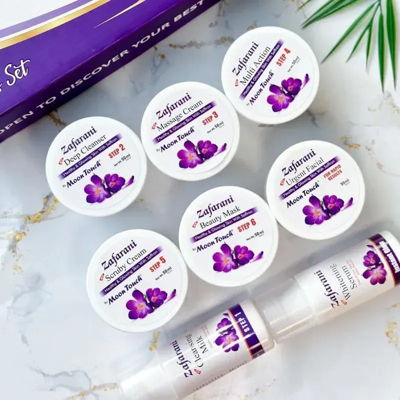 Zafrani Facial Kit for Glowing Skin with Saffron – Brightening Facial Care Kit - Image 3