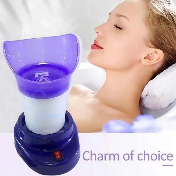 Blue Facial Steam Inhaler for Dry Skin & Allergies – Portable Face Steamer & Steam Inhaler - Image 2