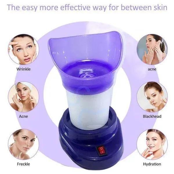 Blue Facial Steam Inhaler for Dry Skin & Allergies – Portable Face Steamer & Steam Inhaler - Image 3