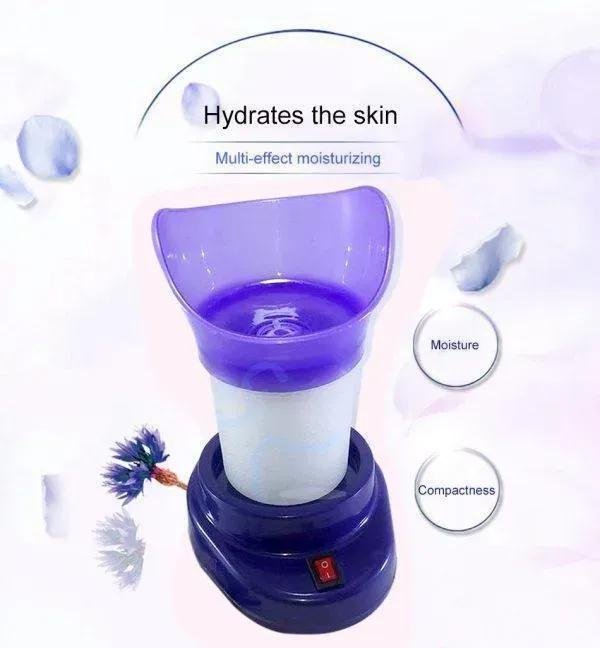 Blue Facial Steam Inhaler for Dry Skin & Allergies – Portable Face Steamer & Steam Inhaler - Image 4