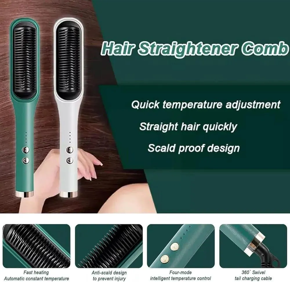 Fast Drying Hair Straightener Brush with ABS Plastic - Image 2