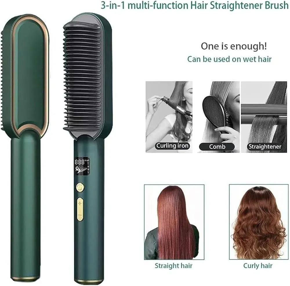 Fast Drying Hair Straightener Brush with ABS Plastic - Image 3
