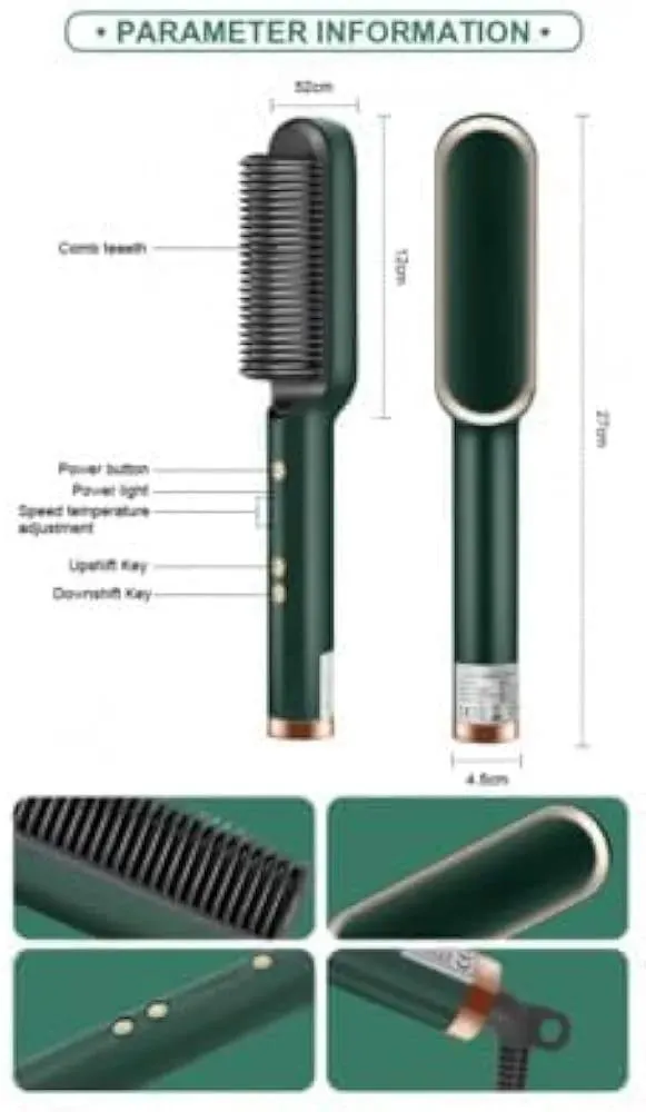 Fast Drying Hair Straightener Brush with ABS Plastic - Image 4