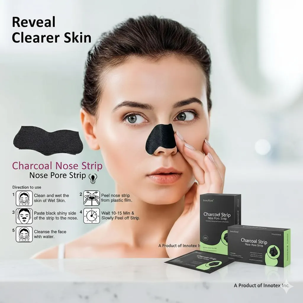 Charcoal Nose Strips for Smooth Skin Pakistan | Pore Care - Image 2