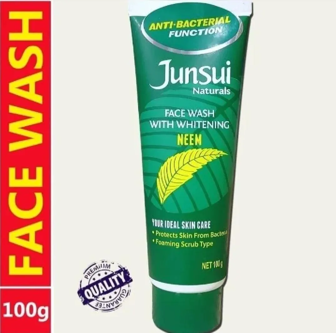 Junsui Neem Face Wash 100g – Whitening Anti-Bacterial - Image 2