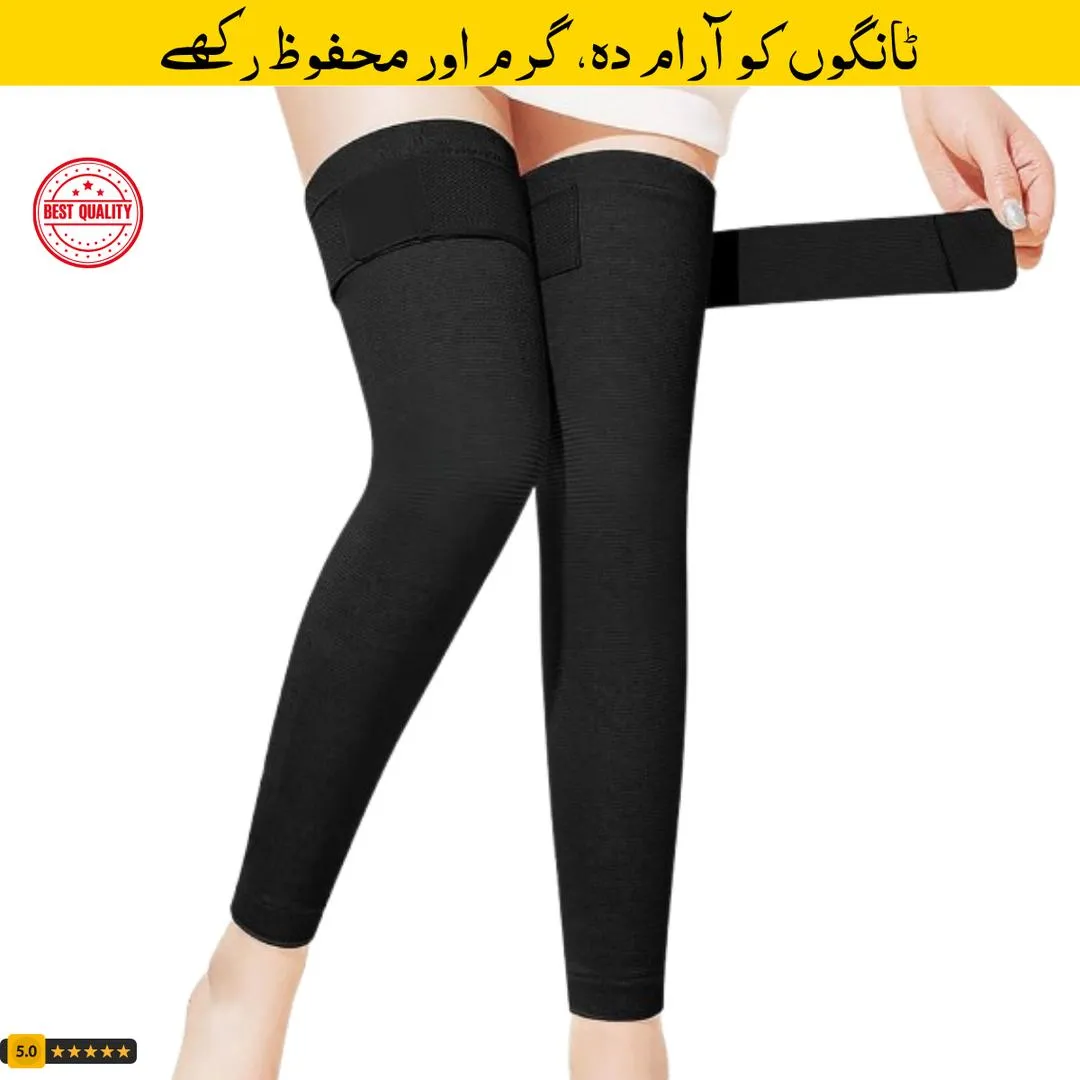 Black Knee Support Sleeves for Daily Wear