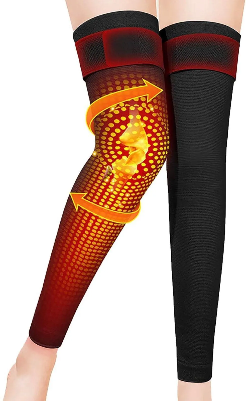 Black Knee Support Sleeves for Daily Wear - Image 2