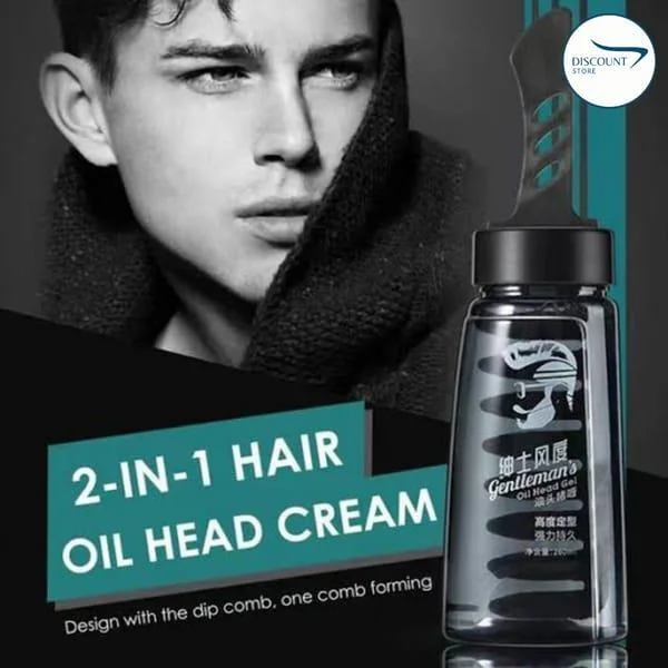 Sadoer Cool Styling Oil Head Gel 250ml – Hair Styling & Strong Hold Gel for Smooth, Shiny Hair - Image 3