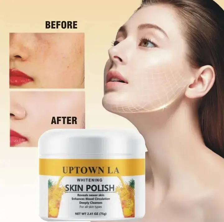 UpTown LA Whitening Skin Polish 75g – Deep Cleansing, Skin Brightening & Smooth Skin Care - Image 2