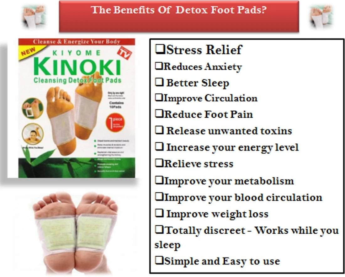 Kinoki Premium Natural Foot Detox Patches โ Bamboo Vinegar Cleansing Foot Pads (Pack of 10) - Image 5