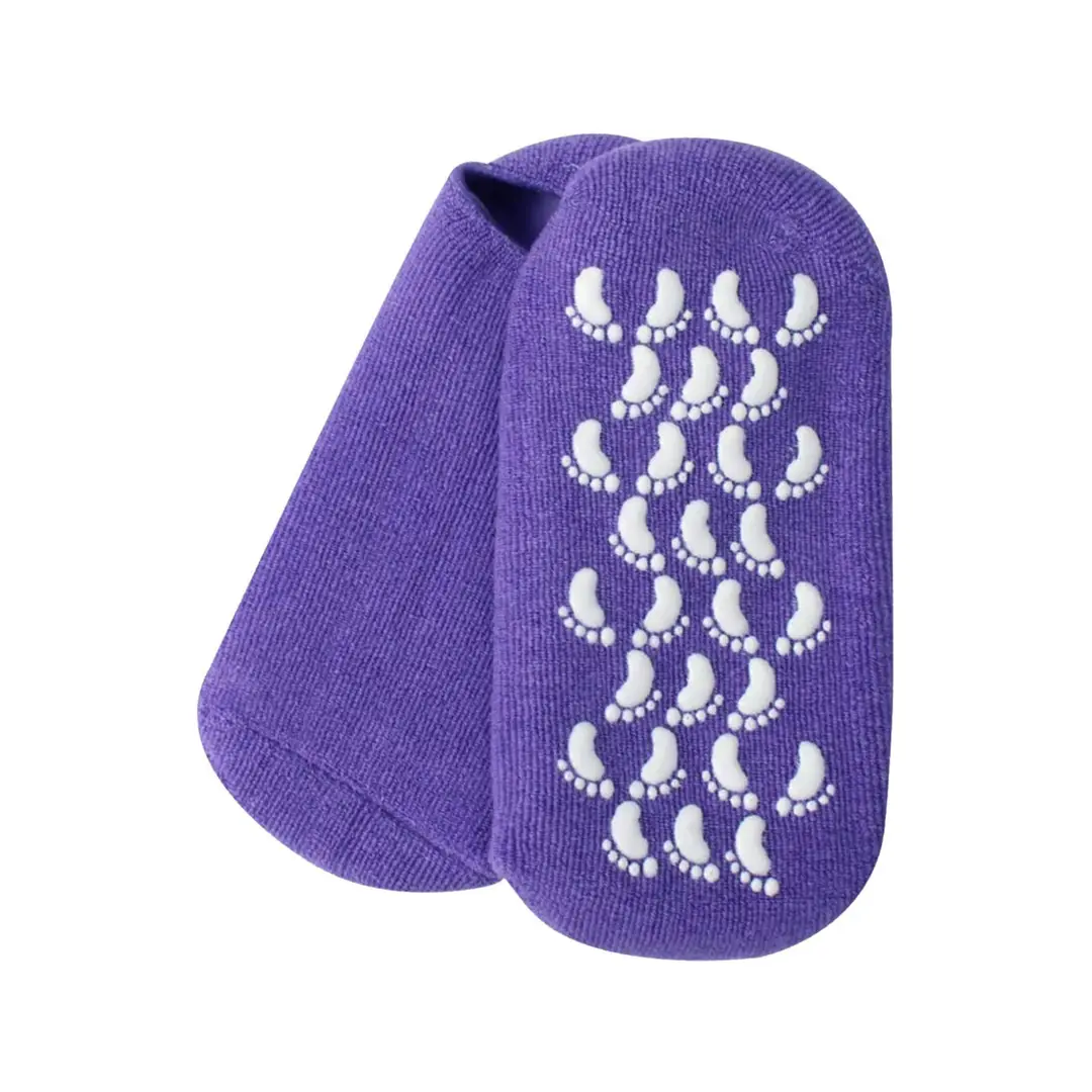 2Pcs Silicone Spa Gel Socks for Daily Foot Care – Moisturizing Heel Repair Socks - Image 4