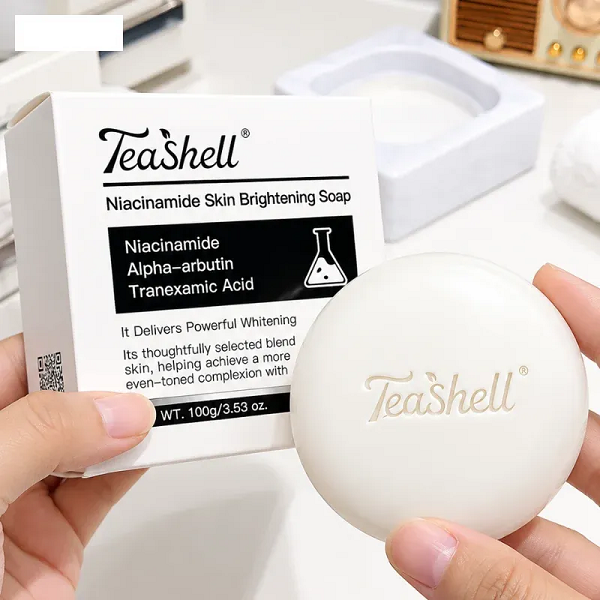 Tea Shell Soap in Pakistan – Niacinamide Skin Brightening & Cleansing Soap - Image 2