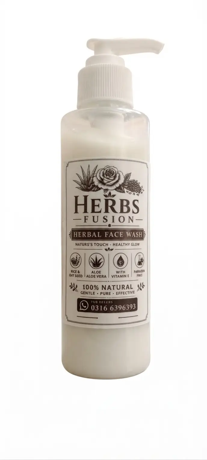 Herbs Fusion Aloe Vera Vitamin E Face Wash - Image 5