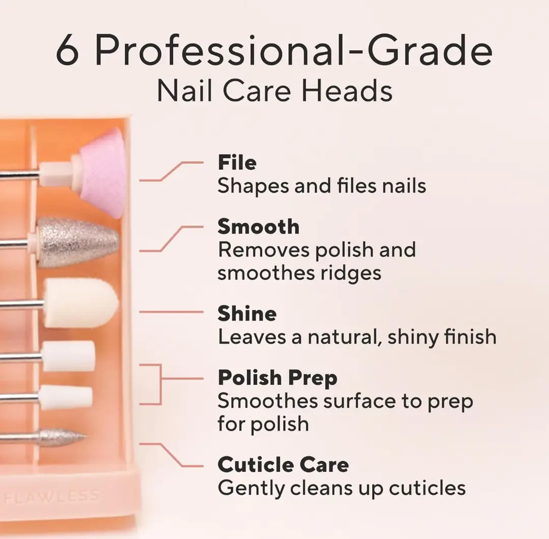 Rechargeable Manicure Nail Tools with LED - Image 4