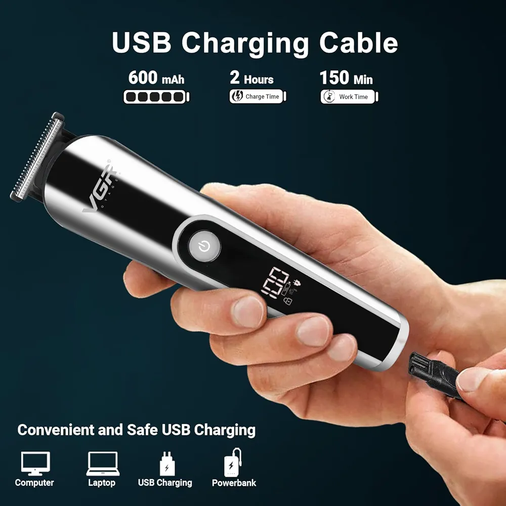 VGR V-107 11-In-1 Professional Grooming Kit With Multiple Attachments For Complete Personal Care - Image 4