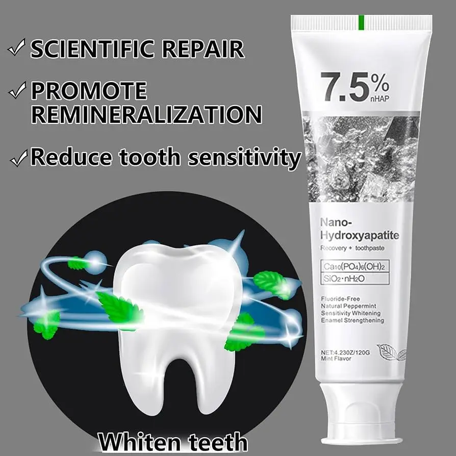 7.5% Nano Hydroxyapatite Teeth Whitening Toothpaste 120g for Enamel Care & Daily Oral Hygiene - Image 4
