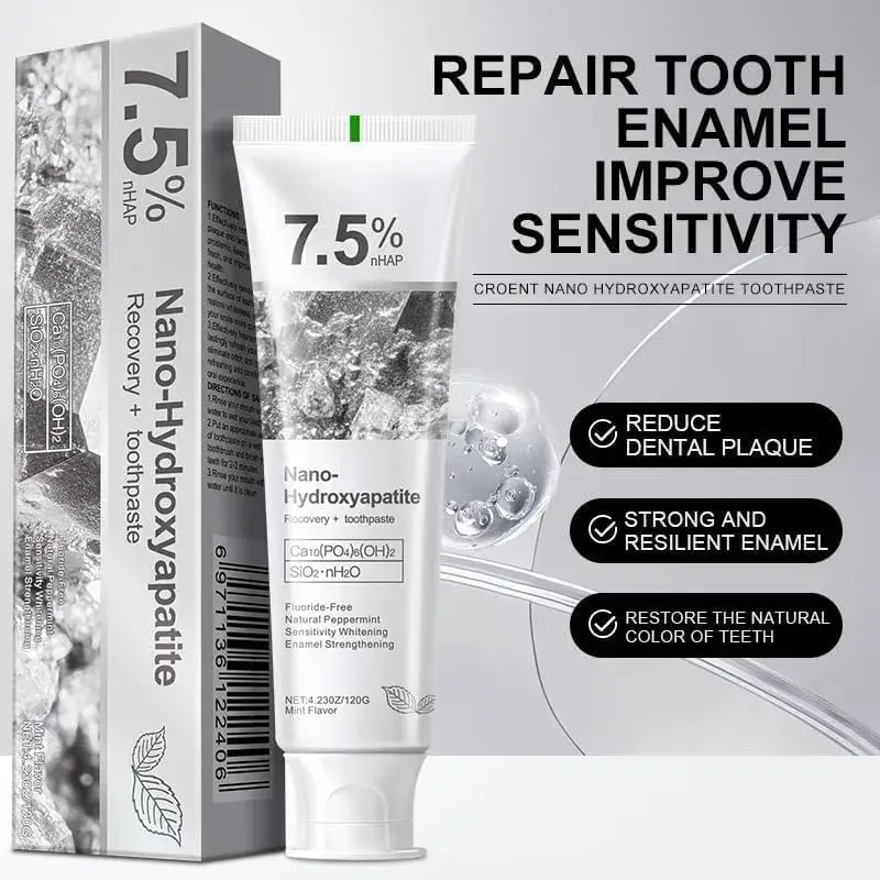 7.5% Nano Hydroxyapatite Teeth Whitening Toothpaste 120g for Enamel Care & Daily Oral Hygiene - Image 3