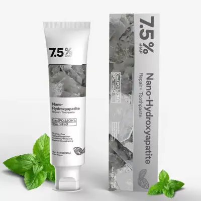7.5% Nano Hydroxyapatite Teeth Whitening Toothpaste 120g for Enamel Care & Daily Oral Hygiene - Image 2