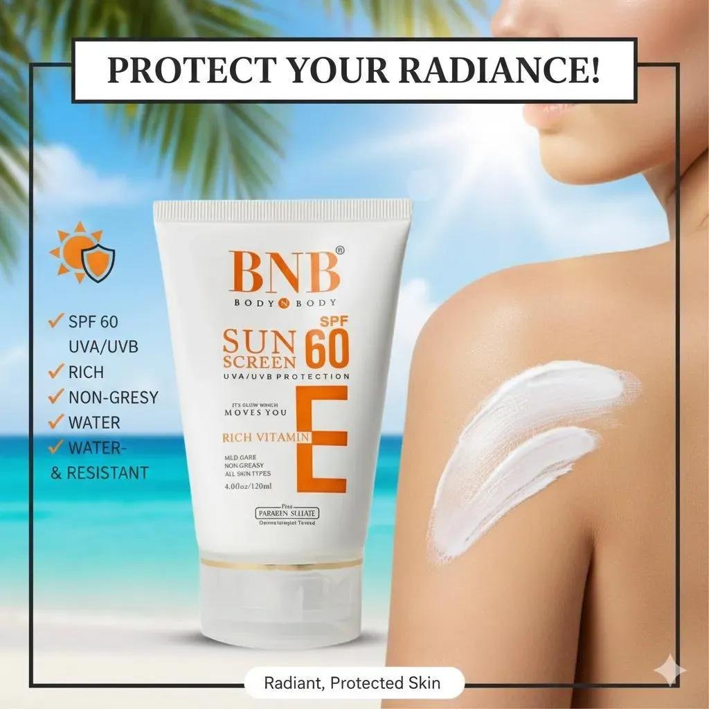 BNB Whitening Sunblock SPF 60 All Season | UV Protection - Image 3