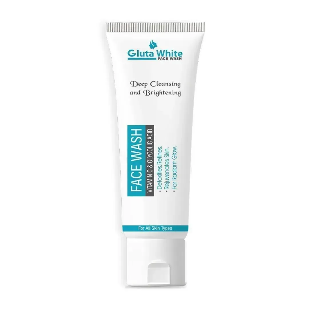 Gluta White Face Wash 100ml – Brightening Face Cleanser for All Skin Types - Image 4
