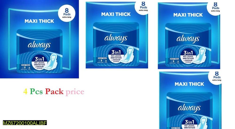 Always Maxi Thick Sanitary Pads Pack of 4 - Image 2