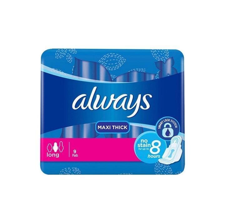 Always Maxi Thick Cotton Sanitary Pads Blue Pink - Image 8