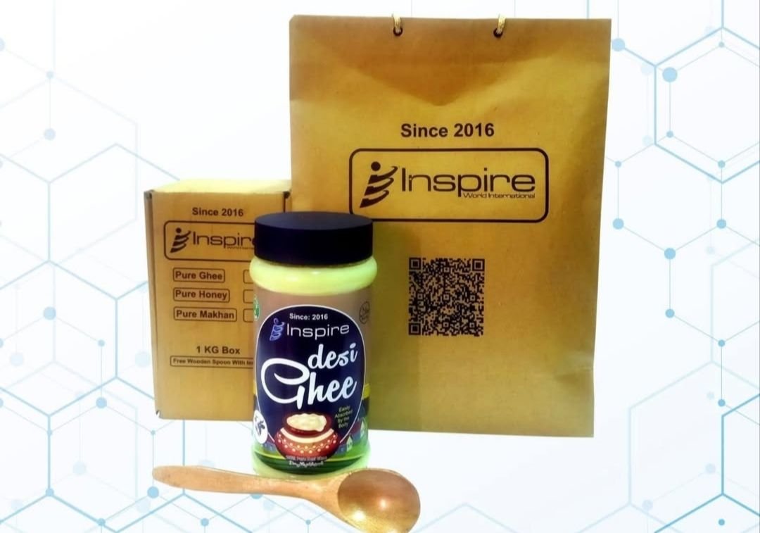 Inspire Desi - Pure & Natural Traditional Cow Ghee for Cooking, Baking & Daily Use (1kg)