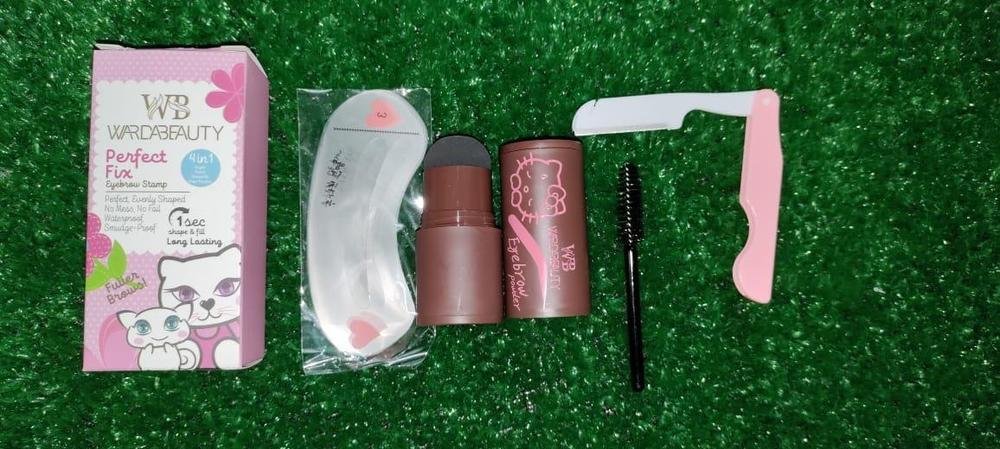 Eyebrow Stamp Set with Stencils, Brush & Stamp Stick – Easy Brow Shaping & Filling Kit - Image 3