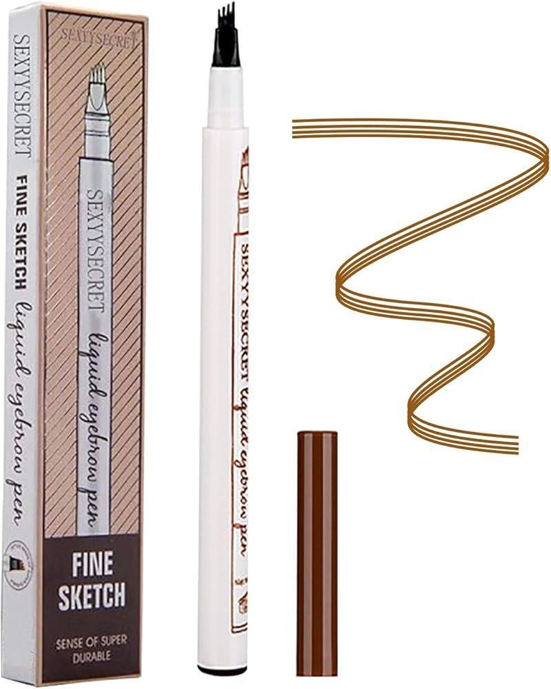 Waterproof Eyebrow Pen Black, Brown & Light Brown – Long-Lasting Precision Brow Makeup - Image 4